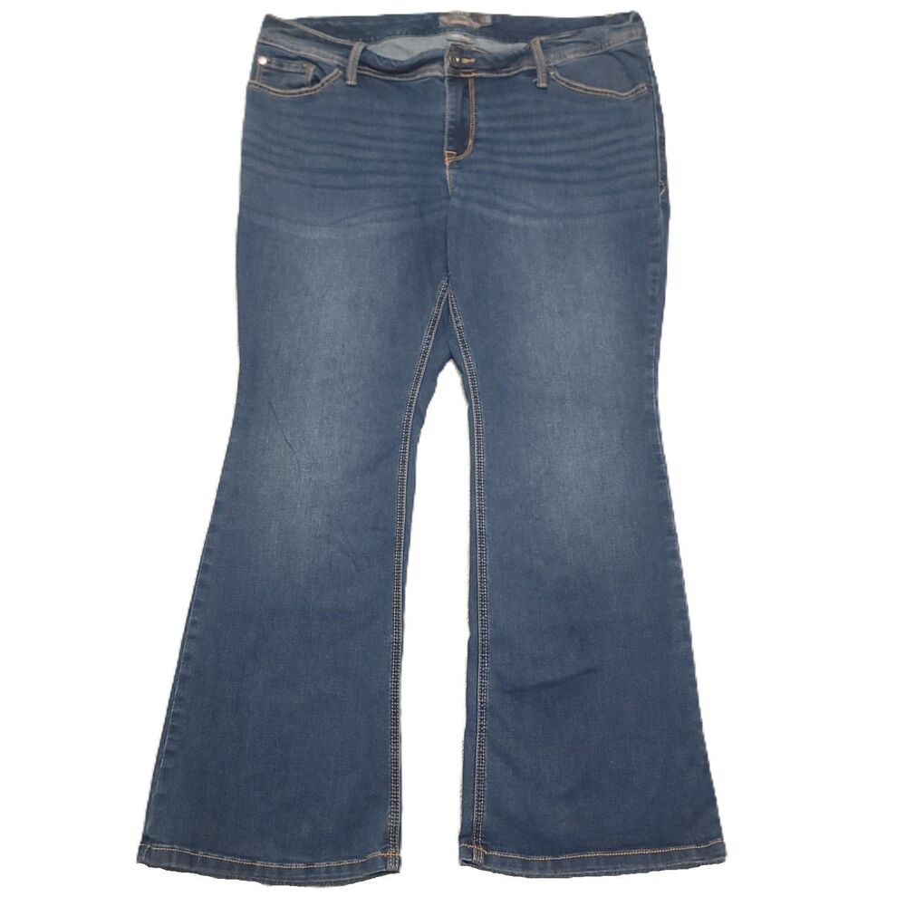 Torrid Luxe Slim Boot Jeans Womens Size 16S Super Stretch Blue Mid Rise Pants